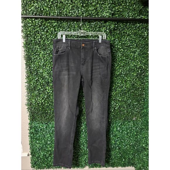 Mugsy Mens Mags Jeans 34x32 Faded Black Stretch Denim Pants - Picture 1 of 6
